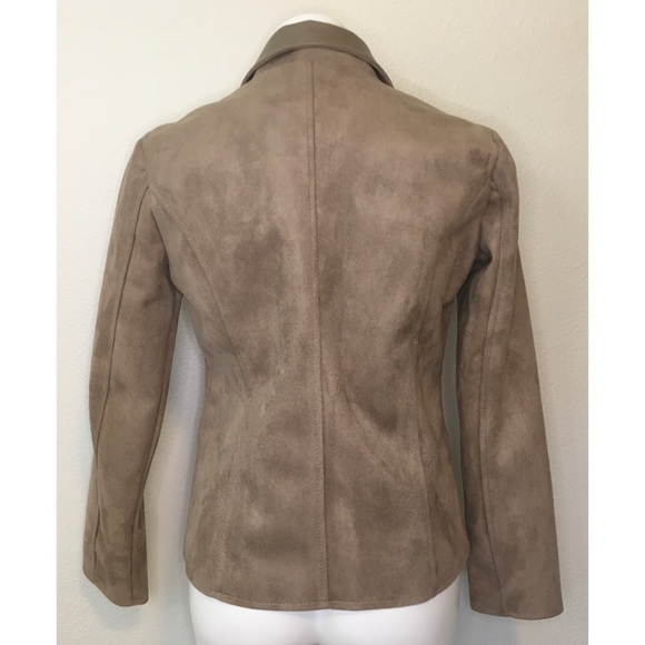 Vintage Armani Collezioni Taupe Suede Jacket - Picture 2 of 15